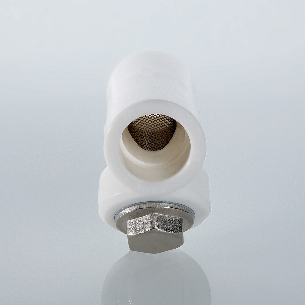 Фильтр полипропиленовый PP-R сетчатый внутренняя/наружная пайка цвет белый VALTEC