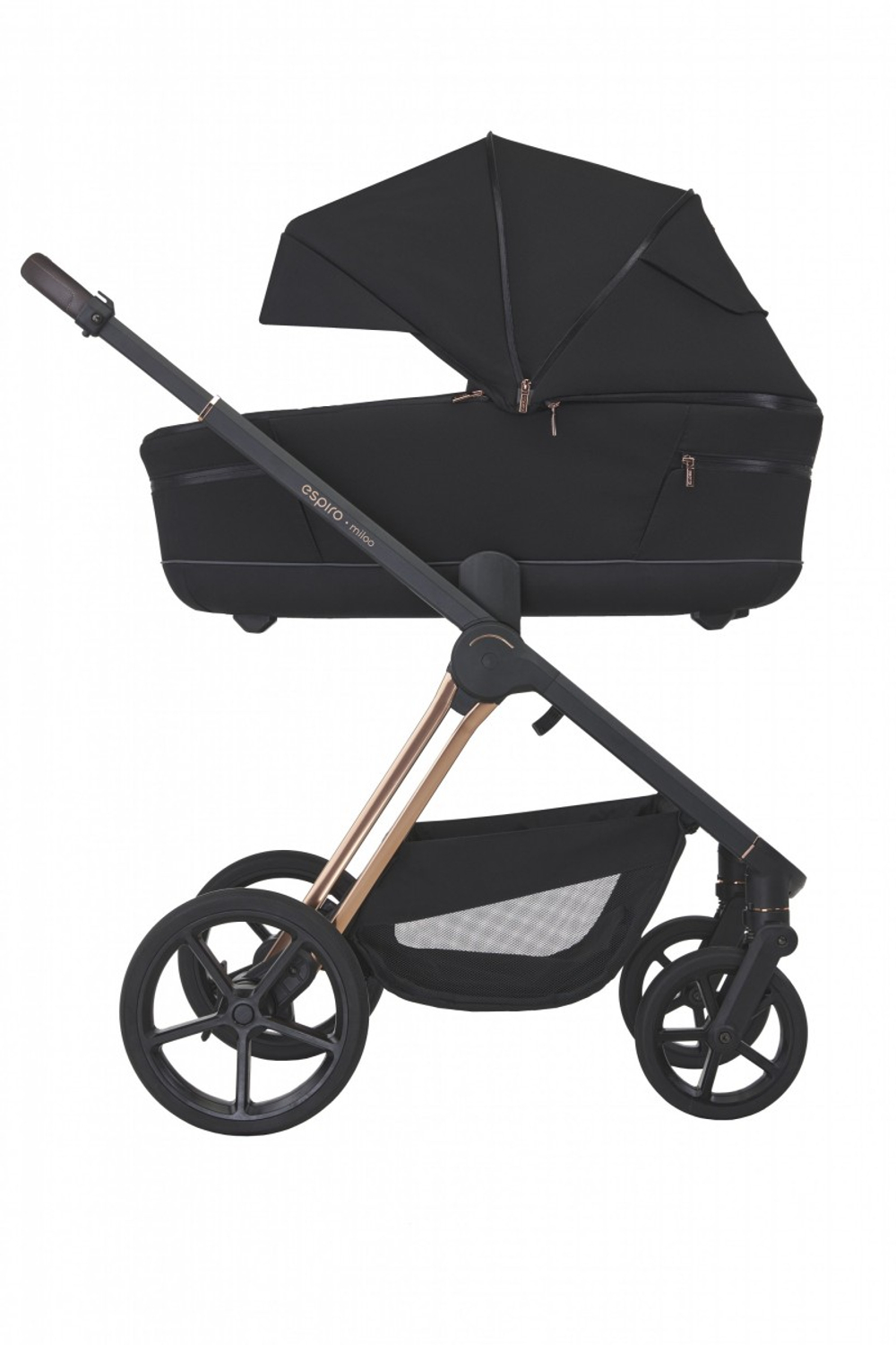Детская коляска Espiro Miloo 2 в 1 2024 110 diamond black
