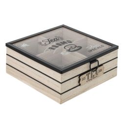 GAEM Шкатулка для чайных пакетиков, L17 W17 H7,5 см