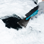 Щетка-сметка для снега со скребком 400 мм, бирюзовая Sparta