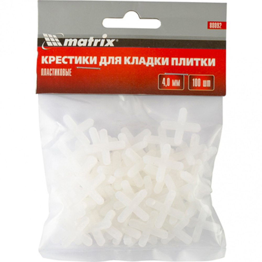 Крестики Matrix 4,0 мм для кладки плитки (88092) 100 шт
