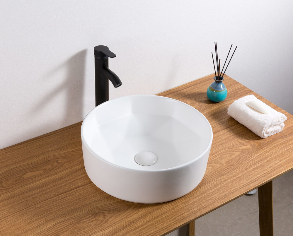 Раковина круглая Gid N9424 40х40 накладная