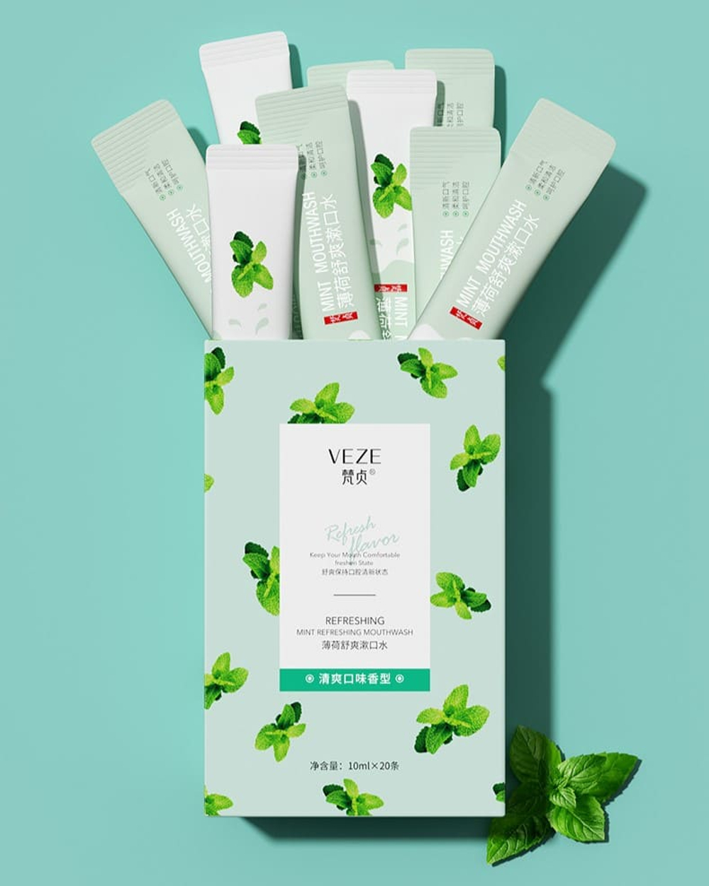 Ополаскиватель для полости рта с мятой, 10мл