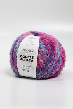 O’YARN BOUCLE ALPACA яркий, 100г