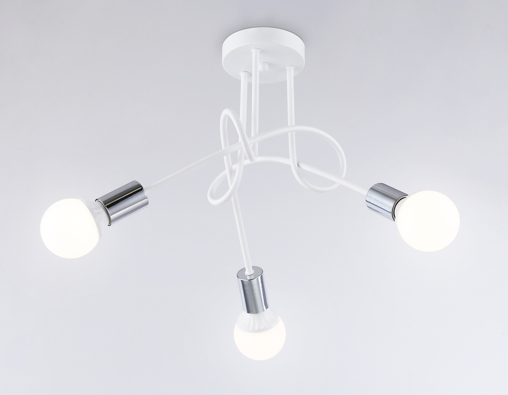 TR80414/3 WH/CH белый/хром E27/3 max 60W D670*370