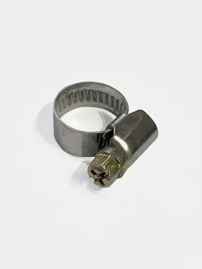 Хомут металлический червячный 10-16 мм, 10 шт. из нержавеющей стали