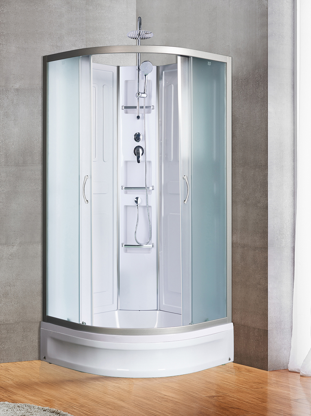 Душевая кабина RIVER LENA Б/К 90/24 МТ 90x90x217 10000000693 Универсальная Четверть круга