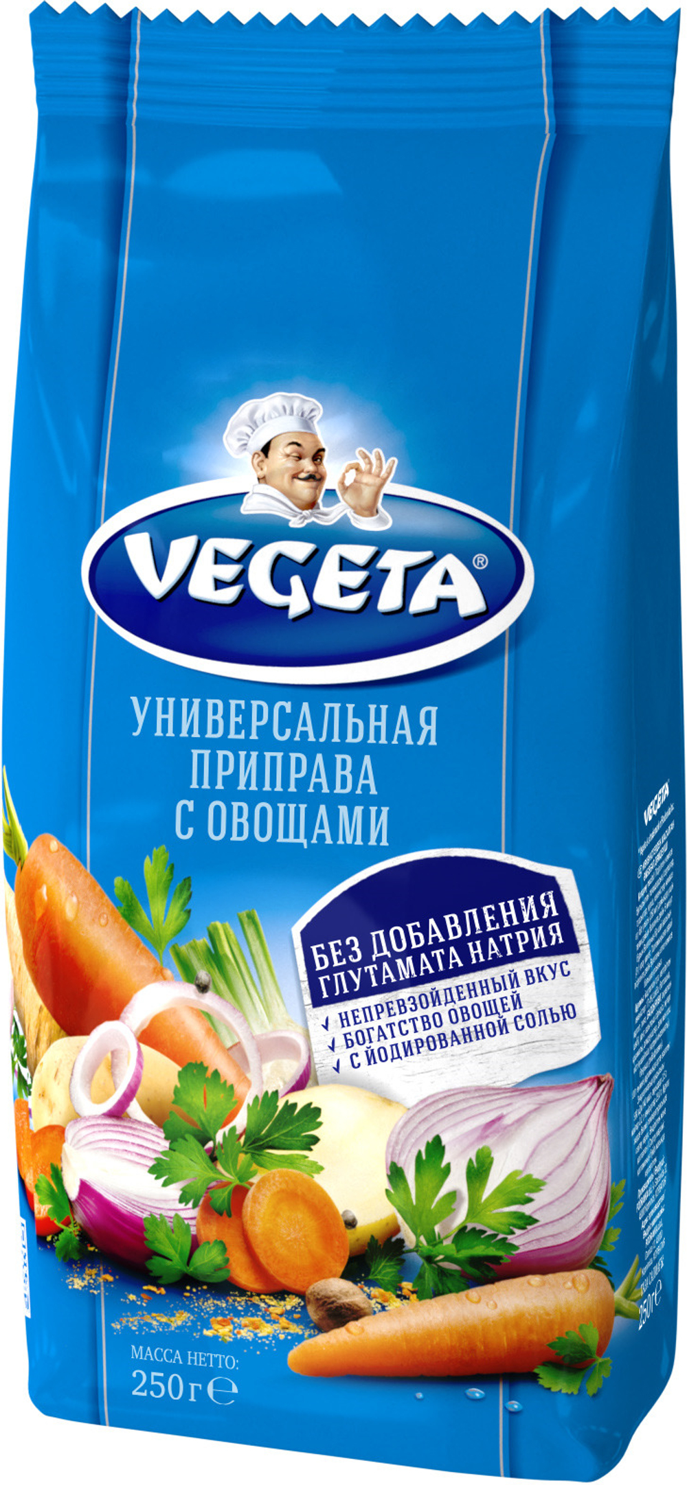 Vegeta универсальная приправа с овощами, 250 г -3 штуки