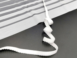 Отделочная резинка с фестонами, ОПТ, 12 мм, белая (Арт: OTR641/12A-001), уп