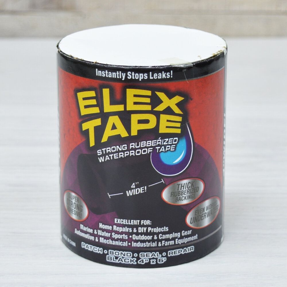 Лента - скотч клейкая сверхсильная 140*10см &quot;Flex Tape&quot; черная