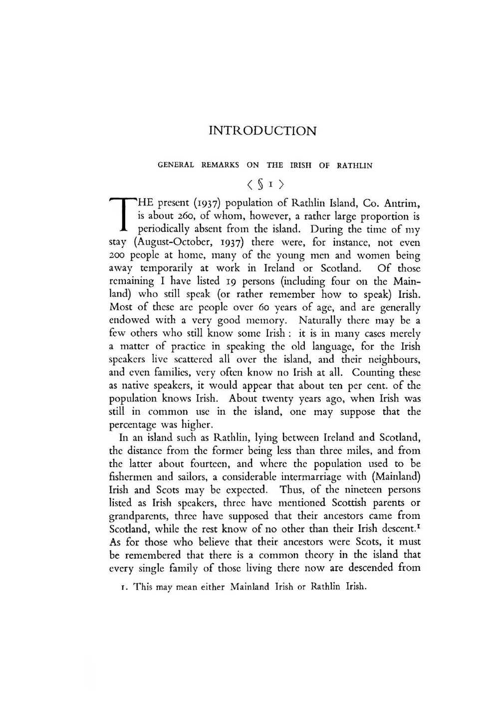 The Irish Language in Rathlin Island, Co. Antrim | N.M. Holmer