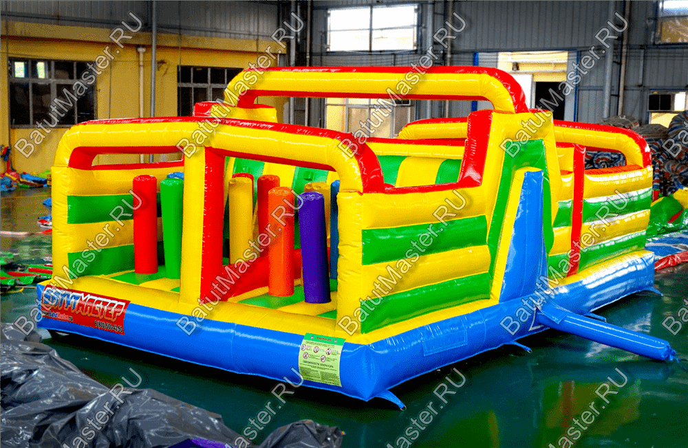 Надувной батут "Увлекательная полоса" с модификацией
