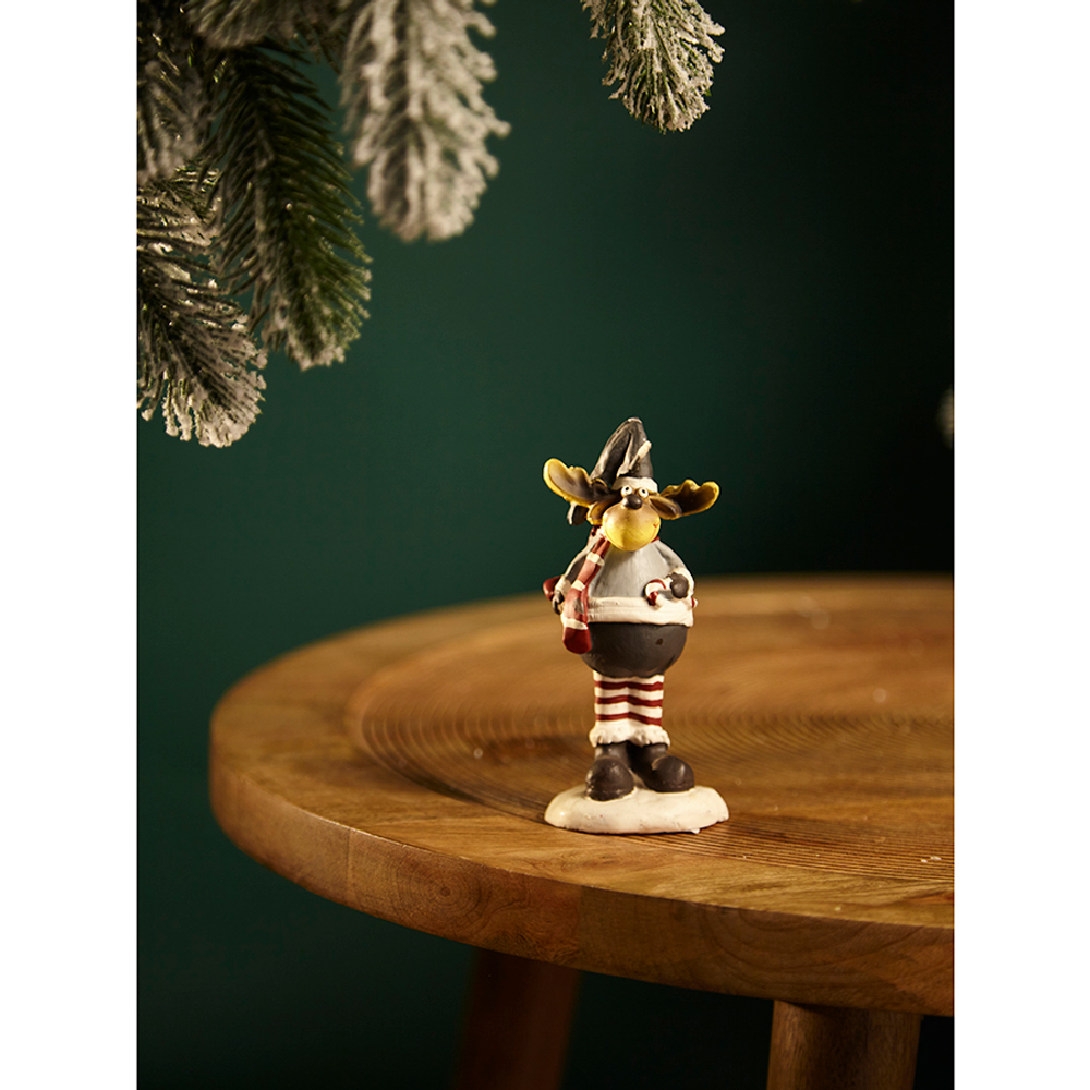 Свеча декоративная festive moose из коллекции new year essential, 12 см