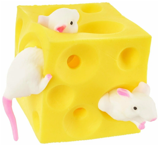 Антистресс давилка "Мыши и сыр" в ассорт.