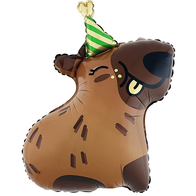 Шар фольга Фигура Капибара 79 см УЖЕ с гелием