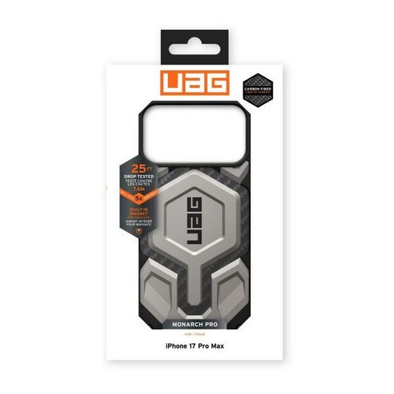 Чехол UAG Monarch Pro для iPhone 17 Pro Max 6.9&quot; (114514113636) титан (Titanium)