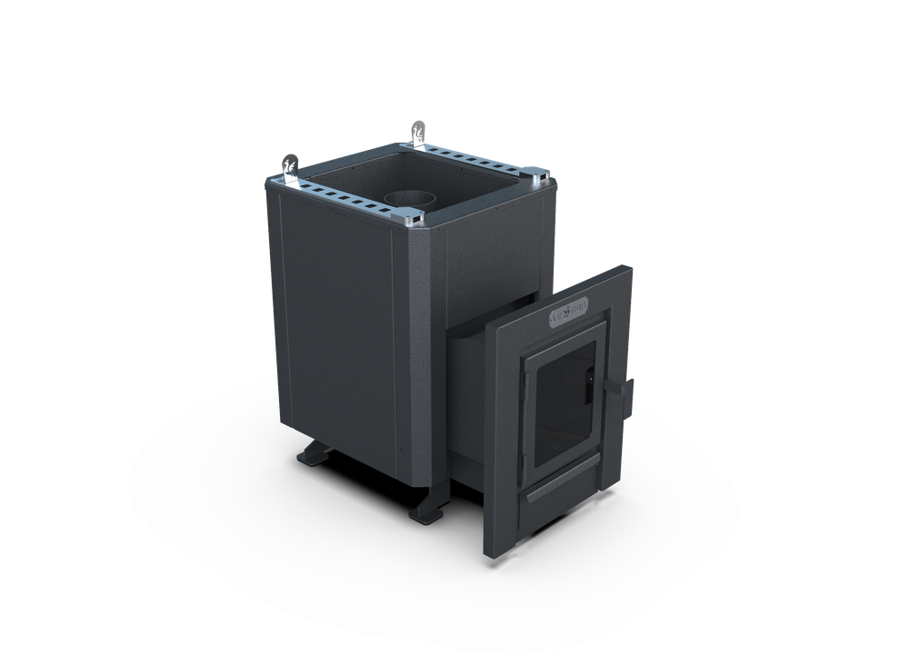 Банная печь Душа- 15 Кожух угловой 8мм стекло