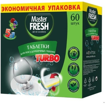 Master FRESH таблетки д/ПММ 9в1 60шт.