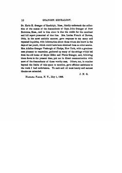 Launcelot Granger of Newbury, Mass., and Suffield, Conn.. A Genealogical History | James Nathaniel Granger