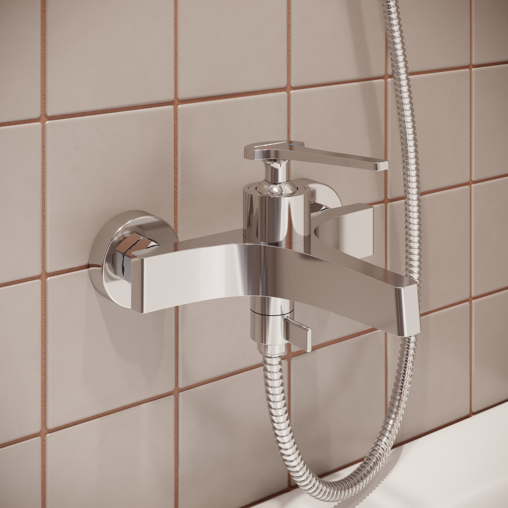 Смеситель для ванны с душем STWORKI Аулум S06100CR хром