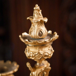 Пара бронзовых канделябров на 4 свечи