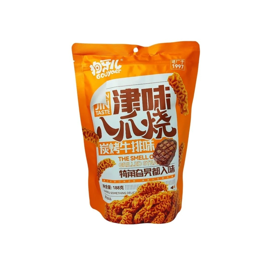 Чипсы GOUYAER вкус СТЕЙК НА ГРИЛЕ 188гр