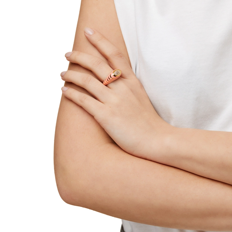 Кольцо У Меня Есть Чувство – Коралловое