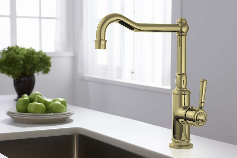 Смеситель для кухни AQUATEK, полир. золото AQ1580PG КЛАССИК