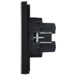 FORTE&PIANO Выключатель 2-клавишный перекрестный 10А FP709M металл никель IEK