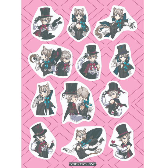 Стикерпак Геншин Импакт Лини и Линетт Genshin Impact Lyney & Linett