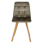 Комплект из 2-х стульев Easy тёмно-коричневый с ножками под дерево