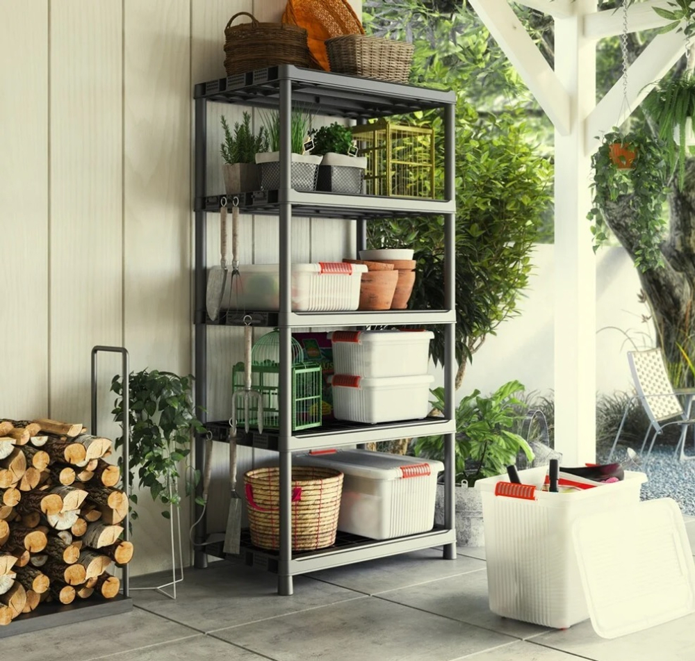 Пластиковый стеллаж Keter Plus Shelf XL/5