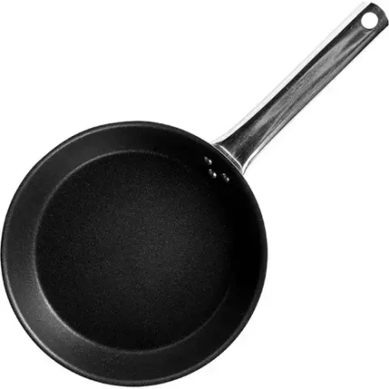Сковорода сталь нерж.,тефлон D=20,H=4,L=38,B=20см металлич.,черный