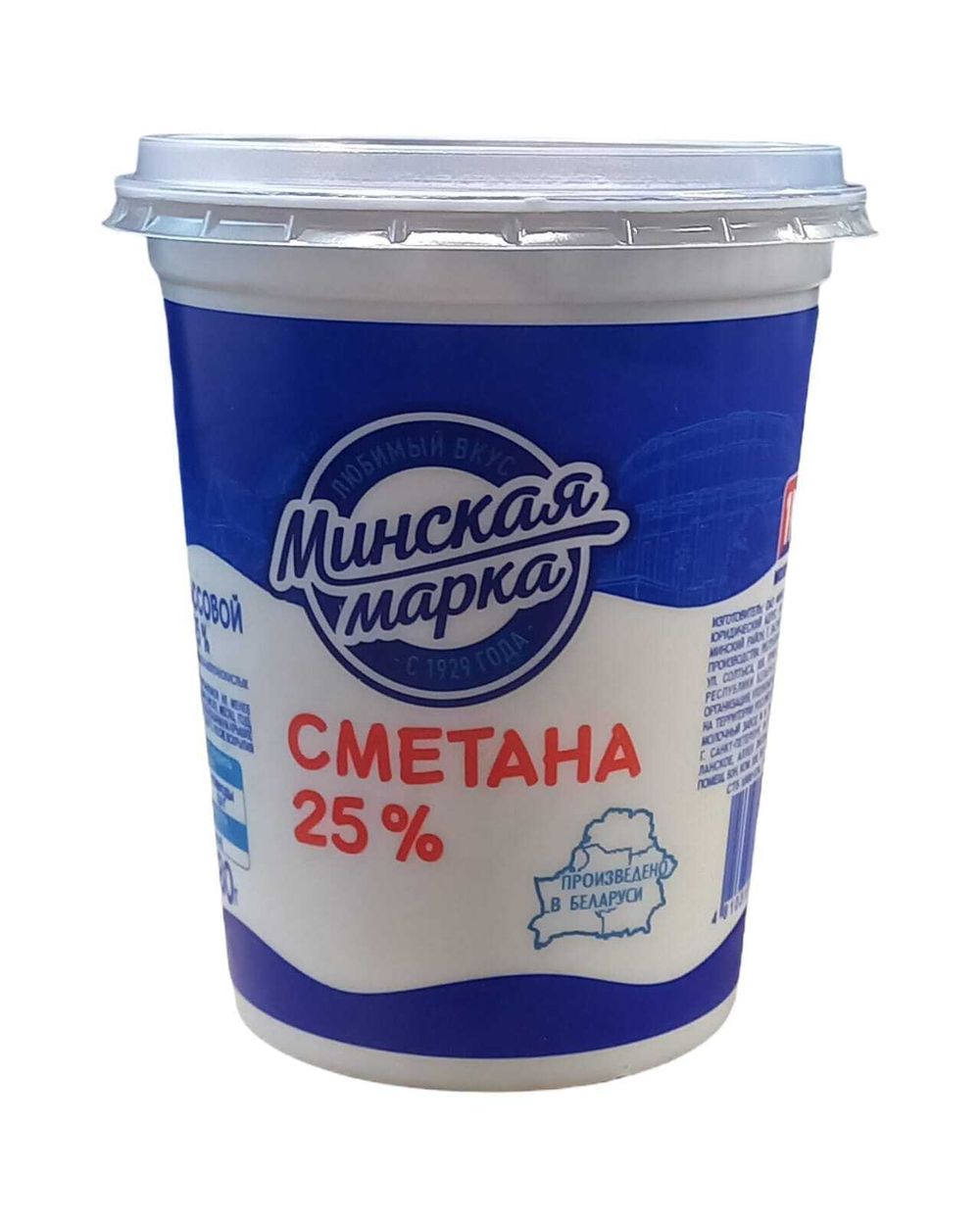Сметана "Минская Марка" 25% 380г