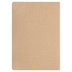 Тетрадь 48 л. в клетку обложка кожзам под лён, сшивка, A5 (147х210мм), БЕЖЕВЫЙ, BRAUBERG PASTEL, 403871