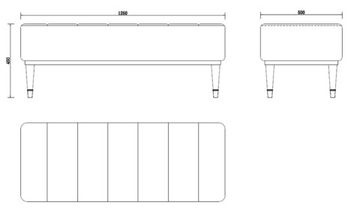 Банкетка RIMINI, FRATELLI BARRI