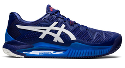 Мужские кроссовки теннисные Asics Gel-Resolution 8 Clay - dive blue/white