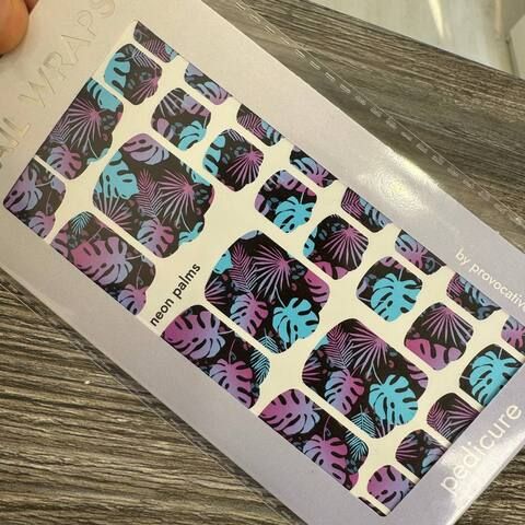 ПЛЕНКИ NAIL WRAPS NEON PALMS (PED)