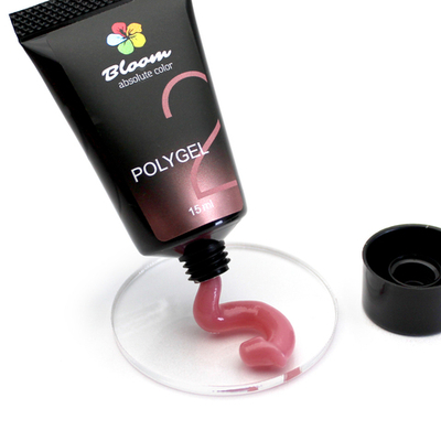 Полигель Bloom 15 мл №02 тюбик НАТУРАЛЬНО-РОЗОВЫЙ