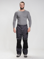 Костюм Вектрон-1 (тк.Смесовая,240) брюки, т.серый/св.серый/черный