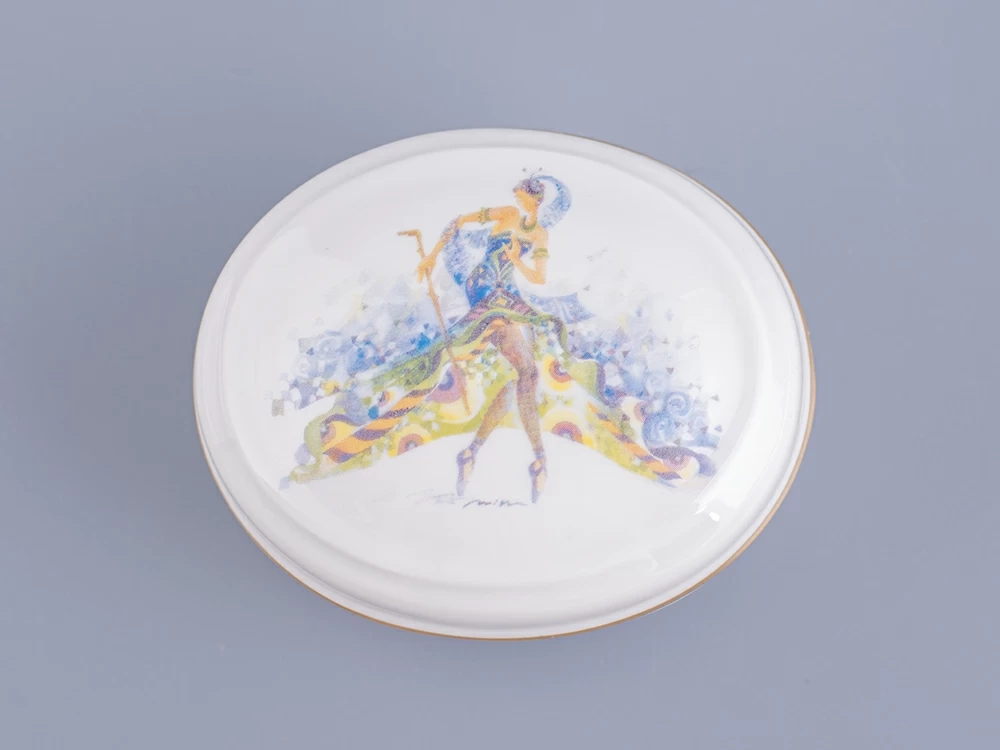 Туалетная коробочка форма Овальная рисунок Фея Карабос арт. 80.86404.00.1