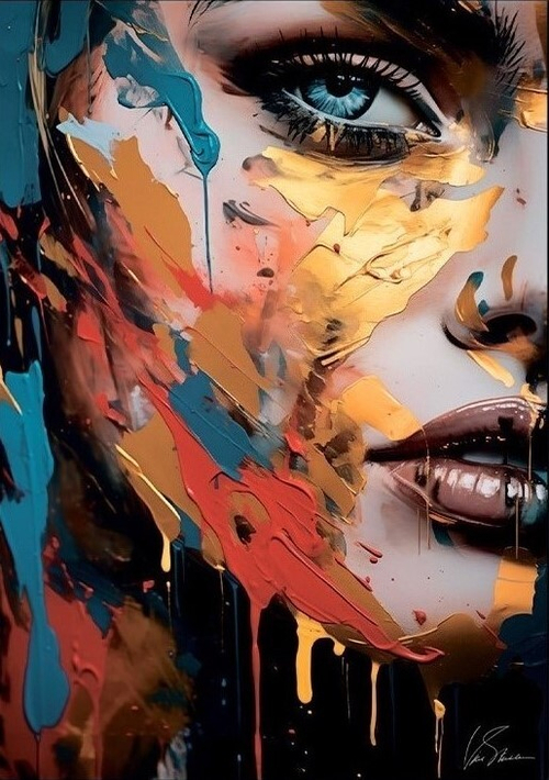 Картина на холсте в раме She