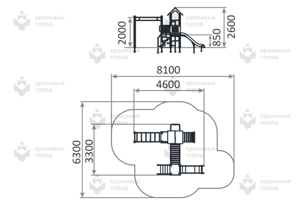 Спортивно-игровой комплекс Лучик спорт