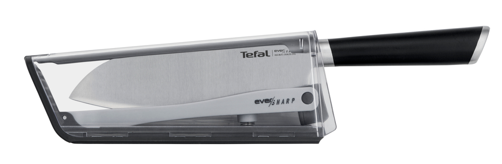 Нож сантоку с чехлом для заточки Tefal Ever Sharp K2579024