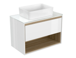 Тумба под раковину подвесная LOUNA 80 со столешницей белый