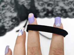 Резинка для укрепления, (плоская), 8 мм, черная, (арт: RUP/8-170), м