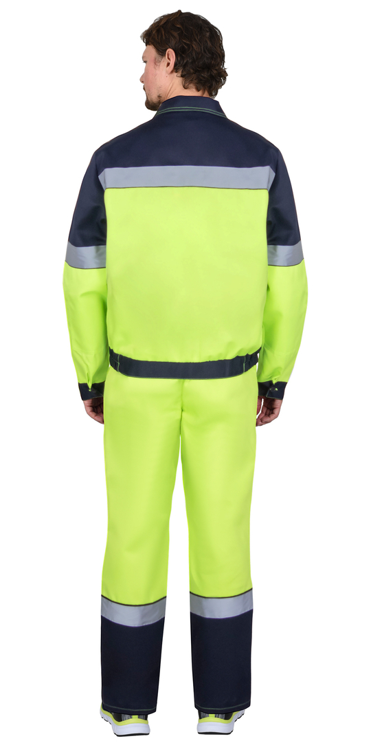 Костюм СИРИУС-ЛЕГИОНЕР куртка, п/к, лимонный с темно-синим и СОП