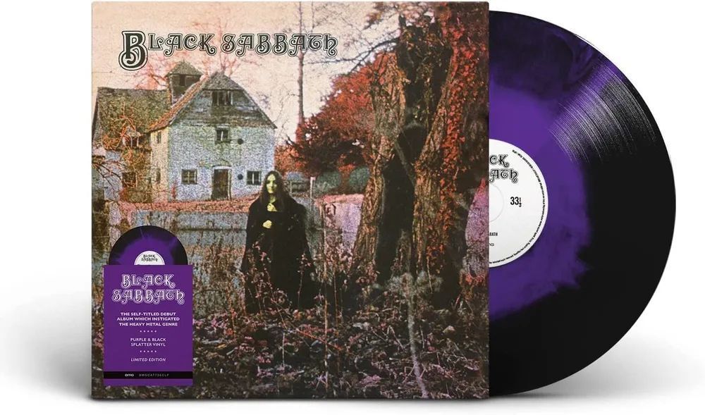 Black Sabbath. Black Sabbath (LP) Limited Edition, Purple & Black Splatter