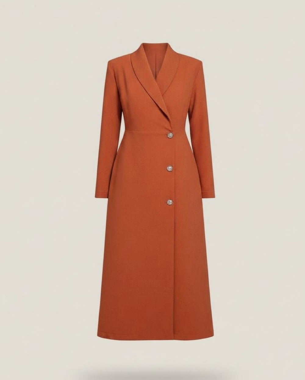 Платье "Элегантная особа" в теракотовом