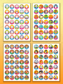 Детские поощрительные наклейки оценки для школы и дома